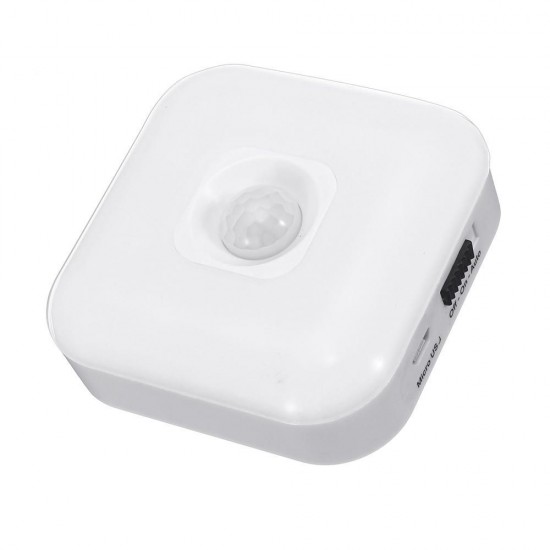 1W USB Rechargeable 8 LED PIR Motion Sensor Night Light Warm White/White Cabinet Closet Lamp 1W USB Rechargeable 8 LED PIR Motion Sensor Night Light Warm White/White Cabinet Closet Lamp