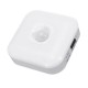 1W USB Rechargeable 8 LED PIR Motion Sensor Night Light Warm White/White Cabinet Closet Lamp