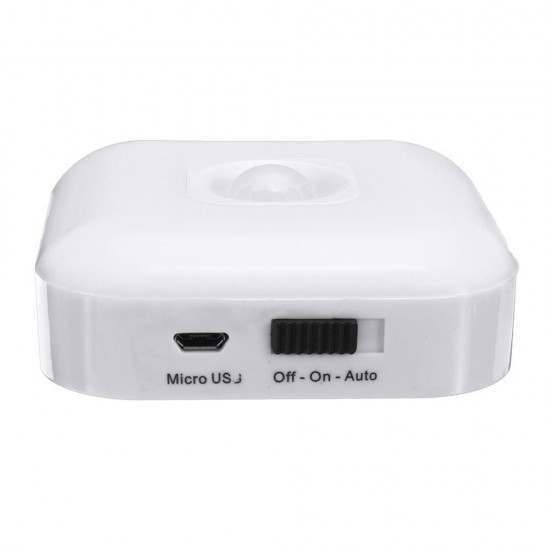 1W USB Rechargeable 8 LED PIR Motion Sensor Night Light Warm White/White Cabinet Closet Lamp 1W USB Rechargeable 8 LED PIR Motion Sensor Night Light Warm White/White Cabinet Closet Lamp