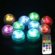 1X 10X Remote Control Submersible LED Candle Tea Light Waterproof RGB Table Lamp Decoration