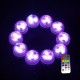 1X 10X Remote Control Submersible LED Candle Tea Light Waterproof RGB Table Lamp Decoration 1X 10X Remote Control Submersible LED Candle Tea Light Waterproof RGB Table Lamp Decoration