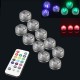 1pc /10pcs RGB LED Spot Light Underwater Swimming Pool Lamp Fountain Remote Control