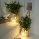 2 Pcs LED Copper Wire Light Mason Jar Flower Room Decor Wall Light for Garden Patio Living Room Bedroom 2 Pcs LED Copper Wire Light Mason Jar Flower Room Decor Wall Light for Garden Patio Living Room Bedroom