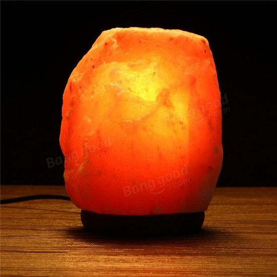 20 X 16CM Natural Himalayan Ionic Air Purifier Crystal Salt Lamp Table Night Light