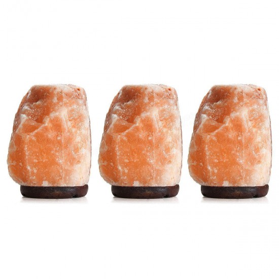 20 X 16CM Natural Himalayan Ionic Air Purifier Crystal Salt Lamp Table Night Light