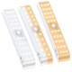 20/30 LED Closet Wireless Motion Sensor Light Under Cabinet USB Rechargeable Stick-on Night Lamp for Cabinet Hallway Stairs Wardrobe Kitchen