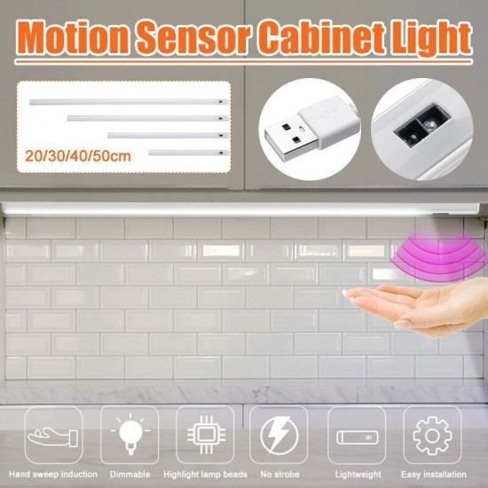20CM 30CM 40CM 50CM USB Intelligent Hand Sweep Motion Sensor LED Cabinet Light Stairs Wardrobe Lamp DC5V 20CM 30CM 40CM 50CM USB Intelligent Hand Sweep Motion Sensor LED Cabinet Light Stairs Wardrobe Lamp DC5V