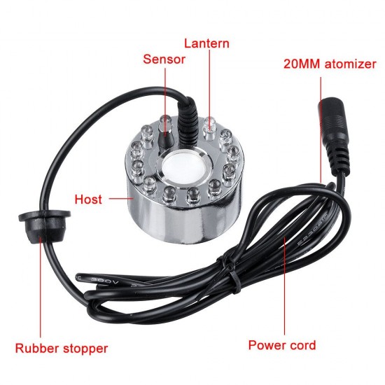 20mm Ultrasonic Humidifier Mist Maker Fogger Water Fountain Pond Atomizer Head 20mm Ultrasonic Humidifier Mist Maker Fogger Water Fountain Pond Atomizer Head