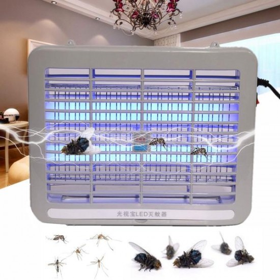 220V 1W LED Light Electronic Indoor Mosquito Insect Killer Bug Fly Zapper Trap