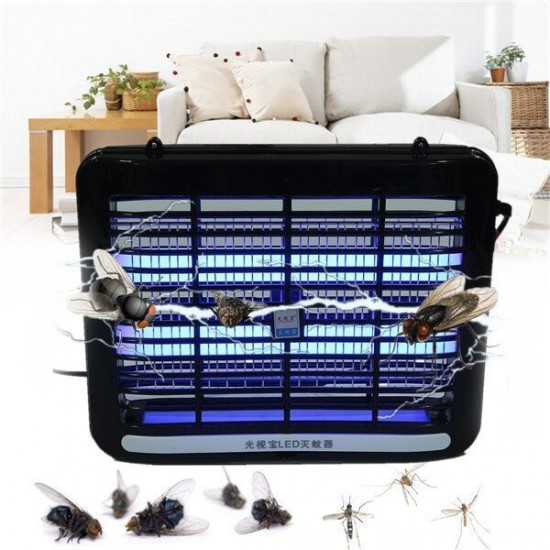 220V 1W LED Light Electronic Indoor Mosquito Insect Killer Bug Fly Zapper US Plug