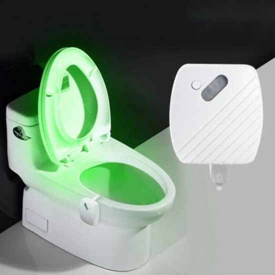 24 Colours Motion Sensor LED Night Light Toilet Light Bowl Bathroom Lamp