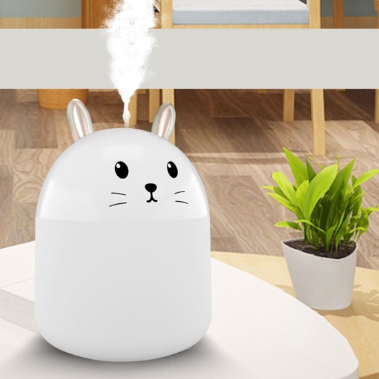 250ml LED Mini Humidifier USB NightLight Humidifier Aroma Essential Oil Diffuser