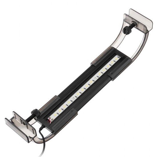 2.5W 18cm Adjustable 2835 LED Aquarium Fish Tank Super Slim Light Lamp Black 2.5W 18cm Adjustable 2835 LED Aquarium Fish Tank Super Slim Light Lamp Black