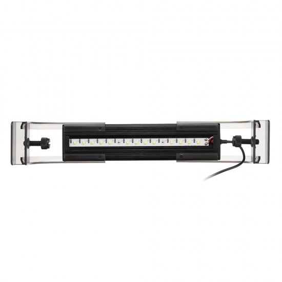 2.5W 18cm Adjustable 2835 LED Aquarium Fish Tank Super Slim Light Lamp Black