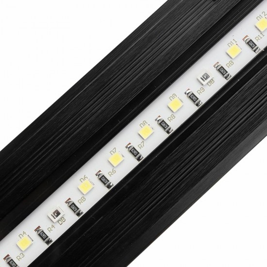 2.5W 18cm Adjustable 2835 LED Aquarium Fish Tank Super Slim Light Lamp Black 2.5W 18cm Adjustable 2835 LED Aquarium Fish Tank Super Slim Light Lamp Black