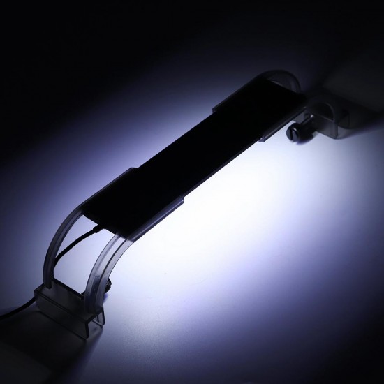 2.5W 18cm Adjustable 2835 LED Aquarium Fish Tank Super Slim Light Lamp Black 2.5W 18cm Adjustable 2835 LED Aquarium Fish Tank Super Slim Light Lamp Black