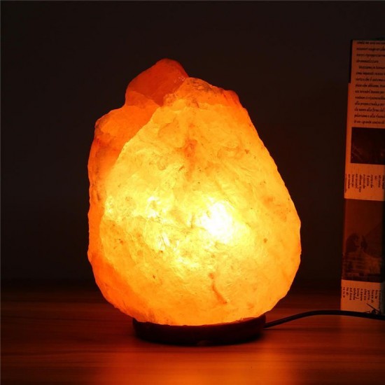 28 X 17CM Himalayan Glow Hand Carved Natural Crystal Salt Night Lamp Table Light With Dimmer Switch