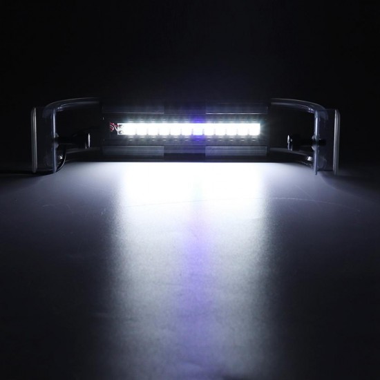 2W 13cm Adjustable 2835 LED Aquarium Fish Tank Super Slim Light Lamp Black 2W 13cm Adjustable 2835 LED Aquarium Fish Tank Super Slim Light Lamp Black
