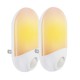 2pcs 0.7W Light Sensor & PIR Motion LED Night Wall Lamp For Baby Kid Bedroom AC100-240V