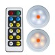 2pcs 4pcs Remote Control LED Cabinet Wardrobe Lights Battery Power White/Warm White Dimmable Timing