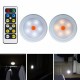 2pcs 4pcs Remote Control LED Cabinet Wardrobe Lights Battery Power White/Warm White Dimmable Timing