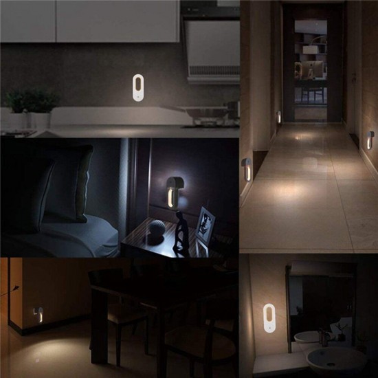 2pcs LED Light Sensor Night Lamp Socket Wall Plug-in Child bedroom Hallway AC100-240V