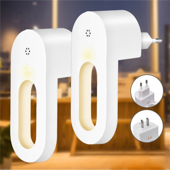 2pcs LED Light Sensor Night Lamp Socket Wall Plug-in Child bedroom Hallway AC100-240V 2pcs LED Light Sensor Night Lamp Socket Wall Plug-in Child bedroom Hallway AC100-240V
