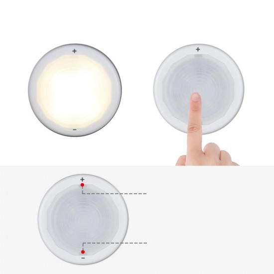 3 Pcs 4000K LED Puck Light Chen Under Cabinet Light Counter Closet 3 Pcs 4000K LED Puck Light Chen Under Cabinet Light Counter Closet