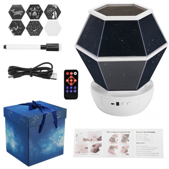 3 Styles Colorful Starry Sky Light LED Projector Music Romantic Lamp Night Light
