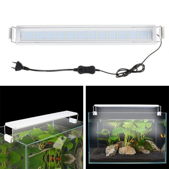 30-60CM LED Aquarium Light Full Spectrum Plant Multi-Color Fish Tank Light Lamp US Plug