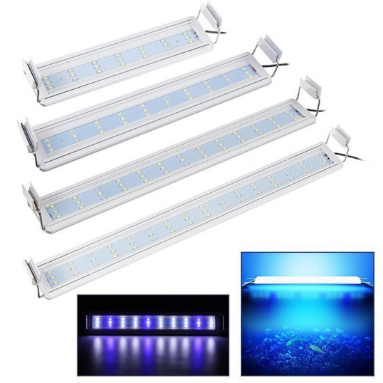 30-60CM LED Aquarium Light Full Spectrum Plant Multi-Color Fish Tank Light Lamp US Plug