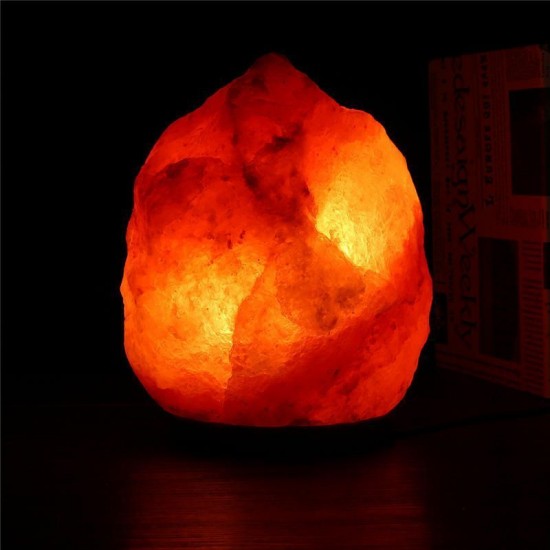 30 X 18CM Natural Himalayan Ionic Air Purifier Crystal Salt Lamp Table Night Light