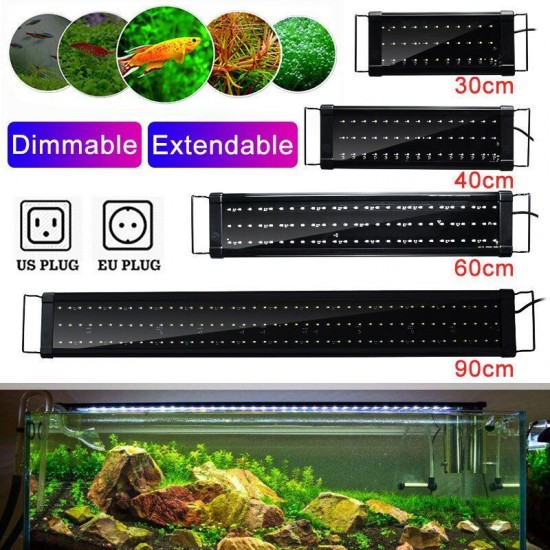 30/40/60/90cm LED Aquarium Fish Tank Light Stepless Dimming SMD2835 Water Grass Lamp AC100-240V 30/40/60/90cm LED Aquarium Fish Tank Light Stepless Dimming SMD2835 Water Grass Lamp AC100-240V