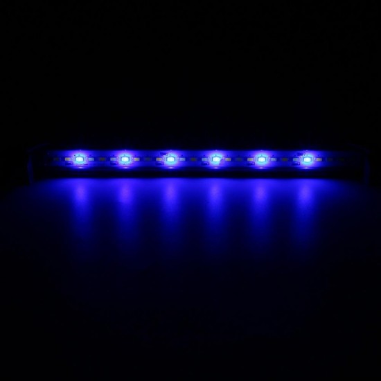 30cm 27 LED Fish Tank Aquarium Light White Blue Lamp Clip on Waterproof Bar AC110-240V