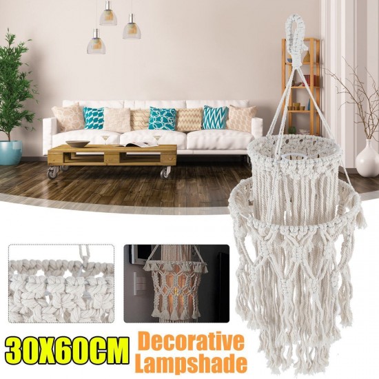 30x60CM 2-Tier Lampshade Ceiling Light Cover Home Pendant Lamp Chandelier Lamp Shade