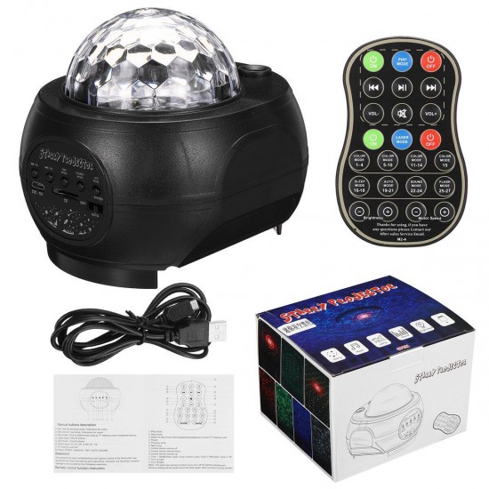 32 Modes USB LED Laser Light Bluetooth Music Starry Water Wave Projector Lamp 32 Modes USB LED Laser Light Bluetooth Music Starry Water Wave Projector Lamp