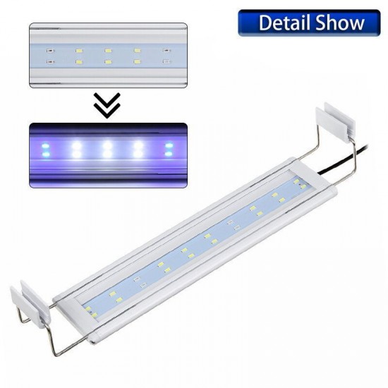 3/5/7/9W Fish Tank Light 220V LED Energy-Saving Blue+White Light Line Switch