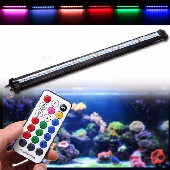 35CM RGB SMD5050 Rigid LED Strip Light Air Bubble Aquarium Fish Tank Lamp + Remote Control AC220V 35CM RGB SMD5050 Rigid LED Strip Light Air Bubble Aquarium Fish Tank Lamp + Remote Control AC220V