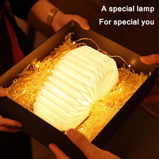 360 Degree Foldable Organic Lamp Portable Retro Lamp USB Rechargeable Wooden Led Lamp For Gift Dormitory Reading Study