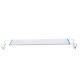 38.5CM Aluminum Adjustable LED Aquarium Light Fish Tank Panel Lamp Blue+White AC220V