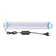 38.5CM Aluminum Adjustable LED Aquarium Light Fish Tank Panel Lamp Blue+White AC220V