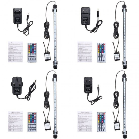 38CM 5.9W RGB LED Aquarium Fish Tank Light SMD5050 Color Changing Bar Submersible Lamp + Remote Control AC110-240V 38CM 5.9W RGB LED Aquarium Fish Tank Light SMD5050 Color Changing Bar Submersible Lamp + Remote Control AC110-240V