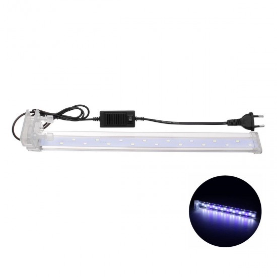 38CM Crystal LED Aquarium Light Clip on Plant Grow Fish Tank Lighting Lamp AC220V