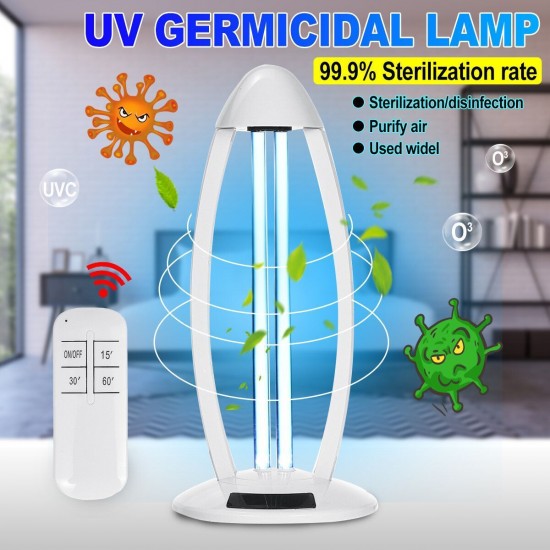 38W UVC Ozone Ultraviolet Germicidal Lamp Remote UV Sterilization Quartz Lights LED UV Lamp 38W UVC Ozone Ultraviolet Germicidal Lamp Remote UV Sterilization Quartz Lights LED UV Lamp