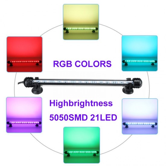 38cm bluetooth APP RGB LED Aquarium Fish Tank Lights Submersible Strip Bar Lamp 38cm bluetooth APP RGB LED Aquarium Fish Tank Lights Submersible Strip Bar Lamp