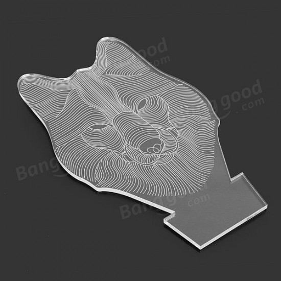 3D Animal Wolf Touch Control Table Lamp 7 Color Changing LED Night Light Home Decor 3D Animal Wolf Touch Control Table Lamp 7 Color Changing LED Night Light Home Decor