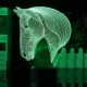 3D Art Horse Head 7 Color Changing Bulding LED Night Lamp Light Bedroom Xmas Gift 3D Art Horse Head 7 Color Changing Bulding LED Night Lamp Light Bedroom Xmas Gift