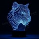 3D Color Changing LED Desk Table Lamp Remote Acrylic USB Night Light Christmas Gift