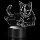 3D Cute Cat Night Light USB Charge Touch Control 7 Color Change LED Desk Lamp Room Decor Gift