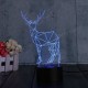 3D Deer LED Table Desk Light USB 7 Color Changing Night Lamp Home Decor